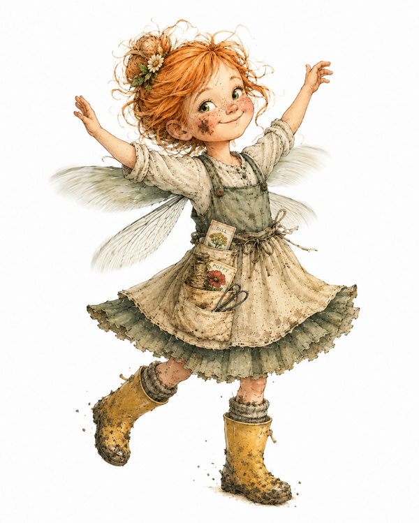 Tilly, the Ask Tilly garden fairy